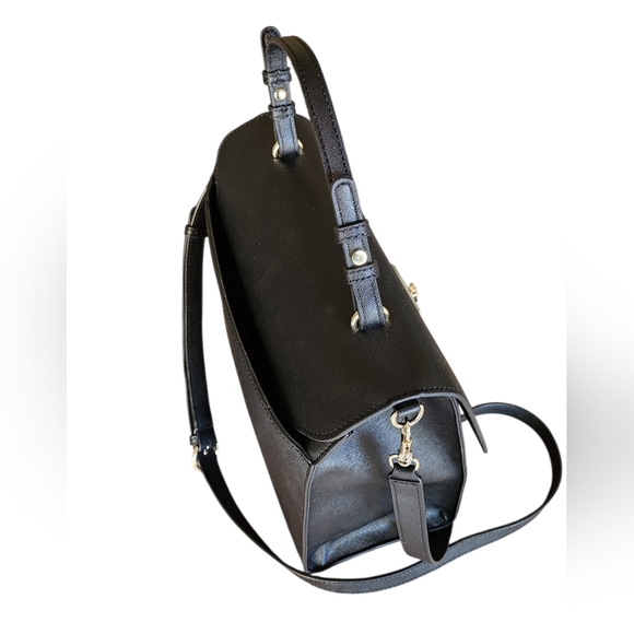 Karl Lagerfeld Saffiano Leather Structured Satchel - Picture 5 of 13